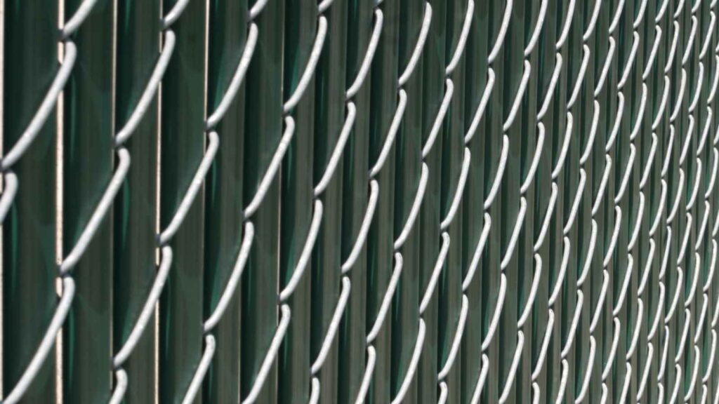 Chain link fence installation for residential property