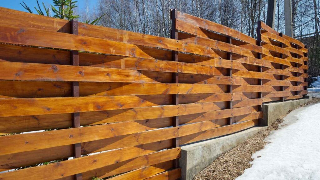 Wood privacy fence installation in Albany NY