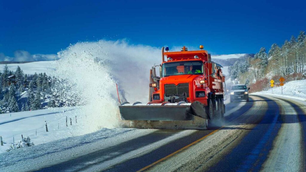 Snow plowing and snow removal services